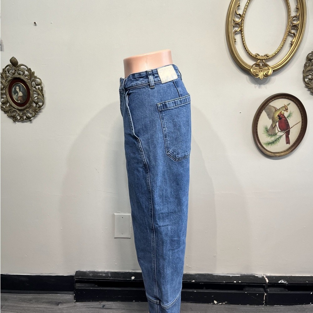 Everlane The Utility Barrel Jean Size 28R Medium Wash High Rise